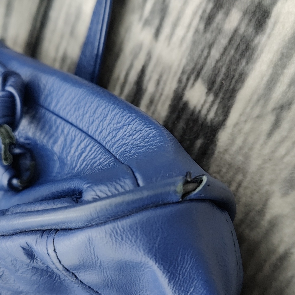 Blue/Purple Leather Bag - Picture 11 of 11